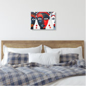 Zonsondergang Landschap Canvas – Levendig Huis & K Afdruk (Insitu (Slaapkamer))