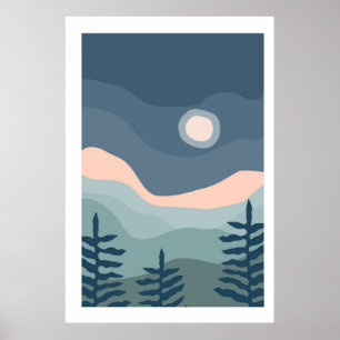 Zonsondergang landschappen poster