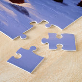 zonsondergang landschapsschilderij legpuzzel (Zijkant)