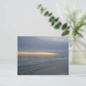 Zonsondergang langs de zeekust briefkaart (Staand voorkant)