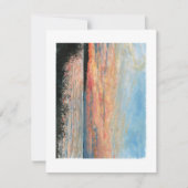 Zonsondergang langs het strand (Voorkant)