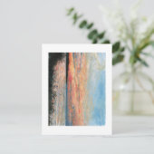 Zonsondergang langs het strand (Staand voorkant)