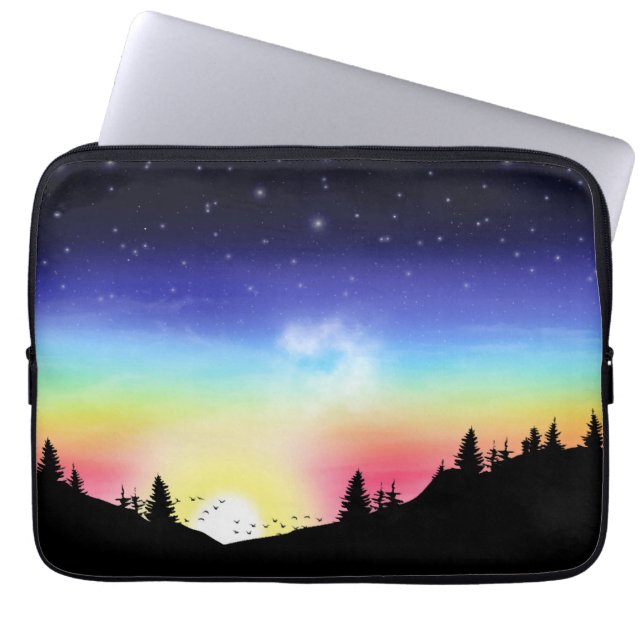 zonsondergang laptop sleeve (Voorkant)