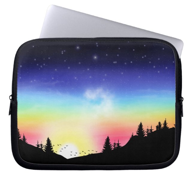 zonsondergang laptop sleeve (Voorkant)