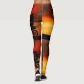 Zonsondergang Leggings (Achterkant)