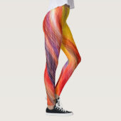 Zonsondergang Leggings Abstract Kleurenontwerp (Rechts)
