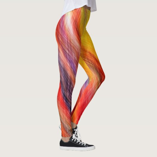 Zonsondergang Leggings Abstract Kleurenontwerp (Rechts)