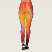 Zonsondergang Leggings Abstract Kleurenontwerp (Achterkant)