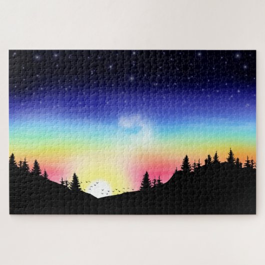 zonsondergang legpuzzel (Horizontaal)