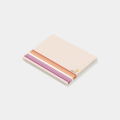 Zonsondergang Lesbische Vlag Post-It Notities Post-it® Notes (Schuin)