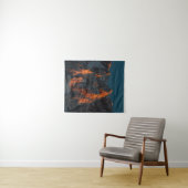 Zonsondergang licht op majestueuze bergen wandkleed (In Situ (horizontaal))