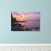 Zonsondergang Lucht Strand Schemering Landschap Re Canvas Afdruk (Insitu (Houten vloer))