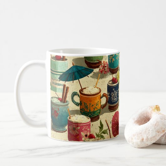 Zonsondergang Mai Tais Koffiemok (Met donut)