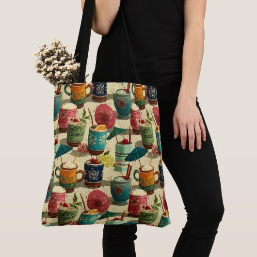 Zonsondergang Mai Tais Tote Bag (Dichtbij)