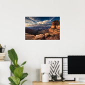 Zonsondergang Majesteit over de Grand Canyon Poster (Thuiskantoor)