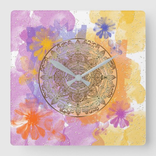 Zonsondergang MANDALA ~ - de Klok van de Muur (Voorkant)