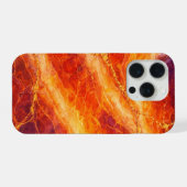 Zonsondergang marmer met gouden aders iPhone hoesje (Achterkant horizontaal)
