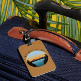 Zonsondergang Meer Vakantie Bagagelabel