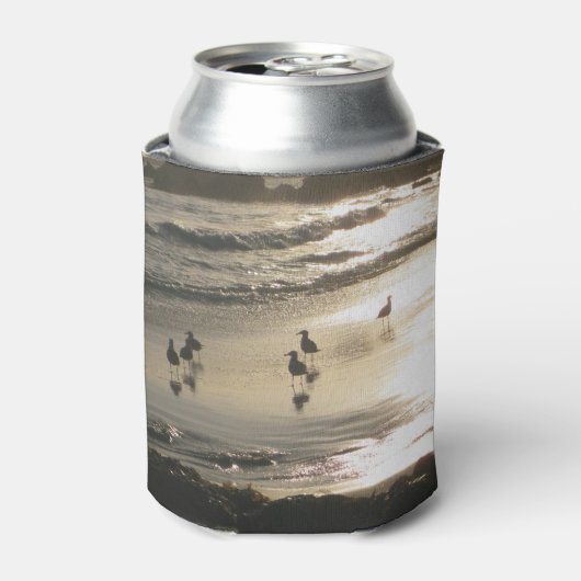 Zonsondergang meeuwen blikjeskoeler (Blikje Voorkant)