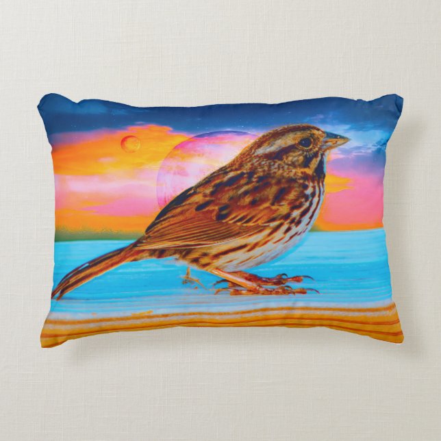 Zonsondergang Melodie Accent Kussen (Voorkant)
