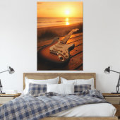 Zonsondergang Melodie Canvas Afdruk (Insitu (Slaapkamer))