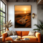 Zonsondergang Melodie Canvas Afdruk