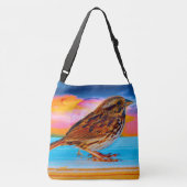 Zonsondergang Melodie Crossbody Tas (Achterkant)