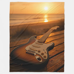 Zonsondergang Melodie Fleece Deken