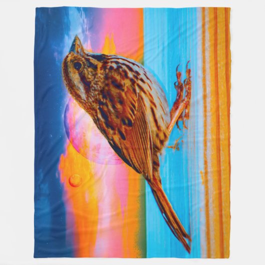 Zonsondergang Melodie Fleece Deken (Voorkant)