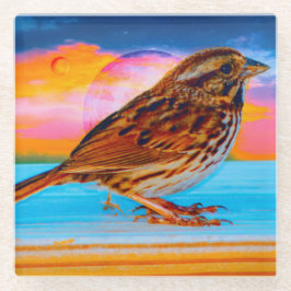 Zonsondergang Melodie Glazen Onderzetter