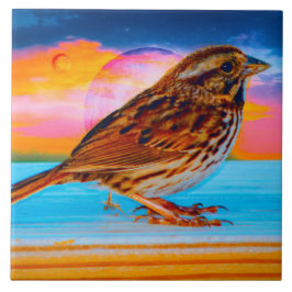 Zonsondergang Melodie Tegeltje