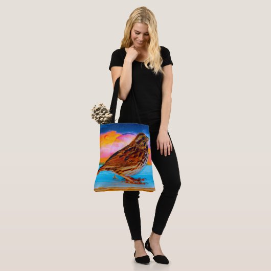 Zonsondergang Melodie Tote Bag (Op model)