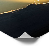 zonsondergang met bijbelvers voor bescherming Psal Poster (Hoek)