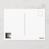 Zonsondergang met gloeiend licht Denk aan jou Briefkaart (Achterkant)