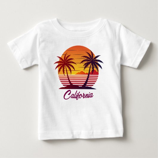 Zonsondergang met palmbomen Vector (Voorkant)