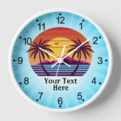 Zonsondergang met palmbomen Vector (Voorkant)