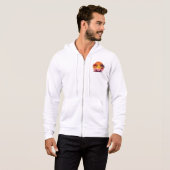 Zonsondergang met palmbomen Vector Hoodie (Voorkant volledig)