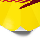 Zonsondergang met palmbomen Vector Perfect Poster (Hoek)