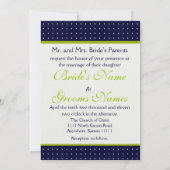 Zonsondergang met stippen 3 bruiloft kaart (Achterkant)