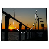 Zonsondergang met windmolen, Rustgevend relaxt. Groot Cadeauzakje (Voorkant)