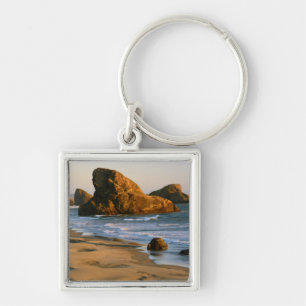Zonsondergang, Meyers Beach, Oregon, VS Sleutelhanger
