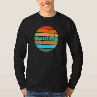 Zonsondergang Miauw Kat T-shirt