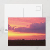 Zonsondergang ... mijn eigen 2004 briefkaart (Voorkant / Achterkant)