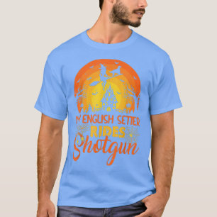zonsondergang Mijn Engelse stellter Dog Ride Shot T-shirt