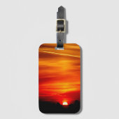 Zonsondergang mooie kleuren bagagelabel (Voorkant (verticaal))