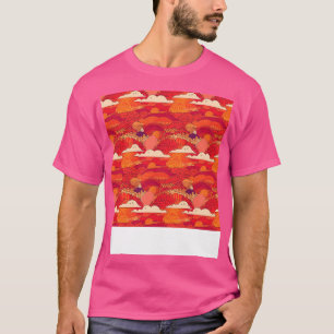 Zonsondergang Naadloos Patroon Zon Hemel Licht Zon T-shirt