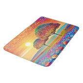 Zonsondergang Natuur Kaleidoscoop  Badmat (Gekanteld)