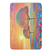 Zonsondergang Natuur Kaleidoscoop  Badmat (Voorkant Verticaal)