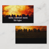 zonsondergang natuur kunst landschap sinaasappel e visitekaartje (Voorkant / Achterkant)