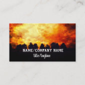 zonsondergang natuur kunst landschap sinaasappel e visitekaartje (Voorkant)